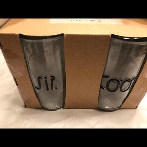 Rae Dunn highball glasses